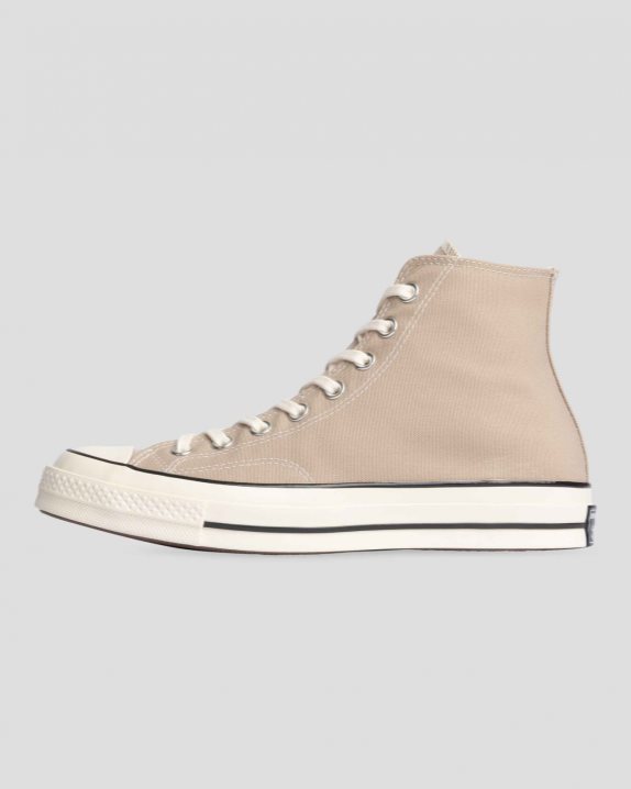 Unisex Converse Chuck 70 Recycled Canvas Seasonal Colour High Top Papyrus - Click Image to Close
