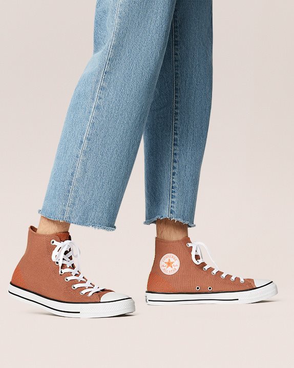 Unisex Converse Chuck Taylor All Star Renew Redux High Top Mineral Clay - Click Image to Close