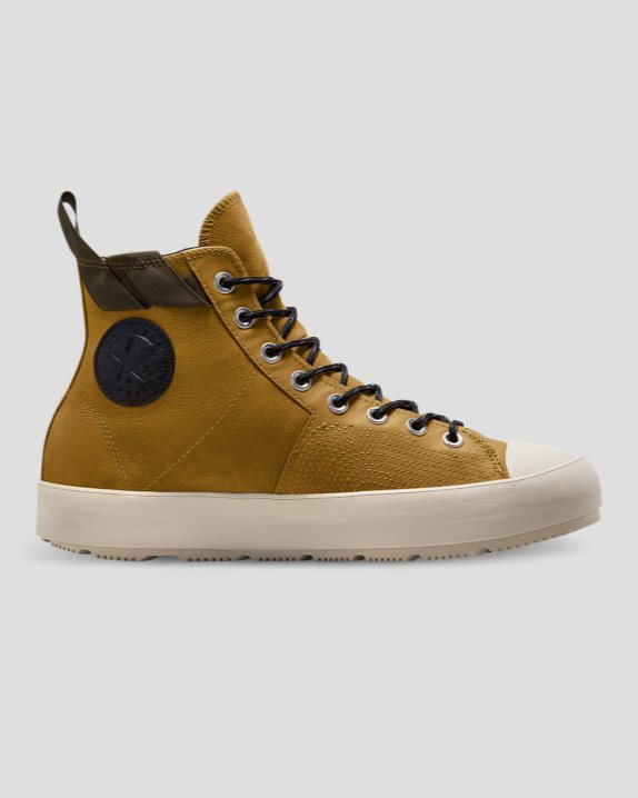 Unisex Converse Chuck 70 Waterproof Nubuck Leather High Top Wheat - Click Image to Close
