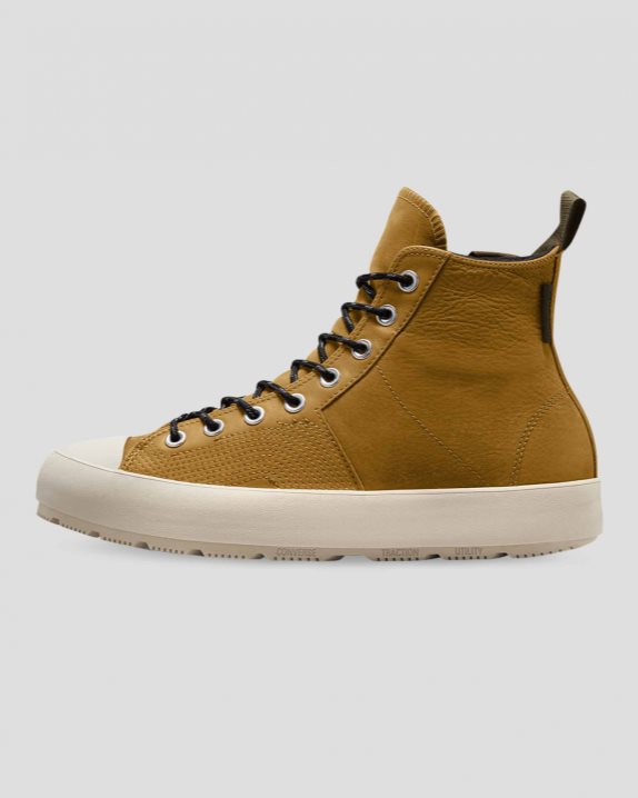 Unisex Converse Chuck 70 Waterproof Nubuck Leather High Top Wheat - Click Image to Close