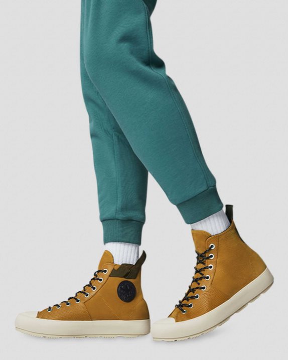 Unisex Converse Chuck 70 Waterproof Nubuck Leather High Top Wheat - Click Image to Close