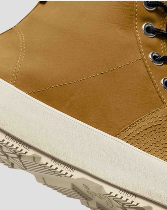 Unisex Converse Chuck 70 Waterproof Nubuck Leather High Top Wheat - Click Image to Close