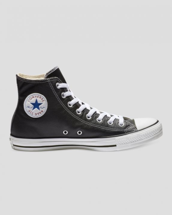 Unisex Converse Chuck Taylor All Star Leather High Top Black