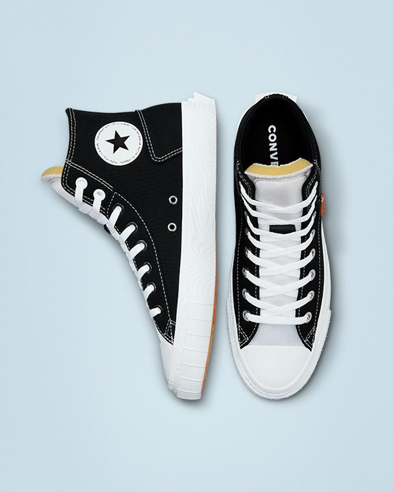 Unisex Converse Chuck Taylor Alt Star Canvas High Top Black - Click Image to Close