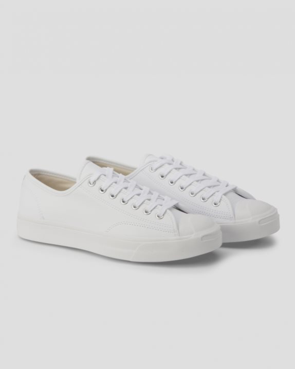 Unisex Converse Jack Purcell Foundational Leather Low Top White