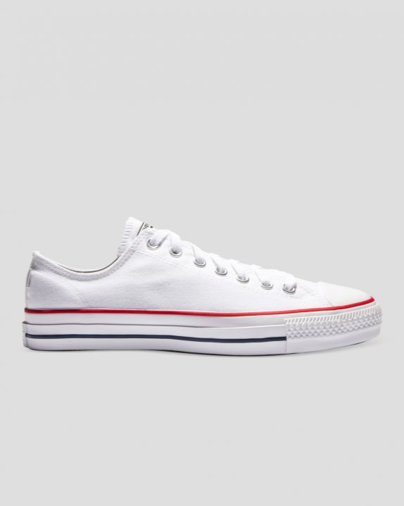 Unisex Converse Chuck Taylor All Star Pro Canvas Low Top White - Click Image to Close