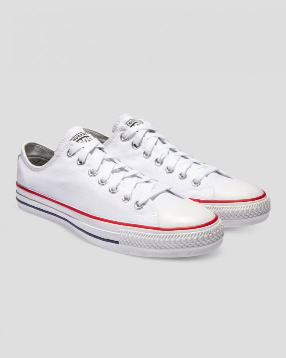 Unisex Converse Chuck Taylor All Star Pro Canvas Low Top White - Click Image to Close