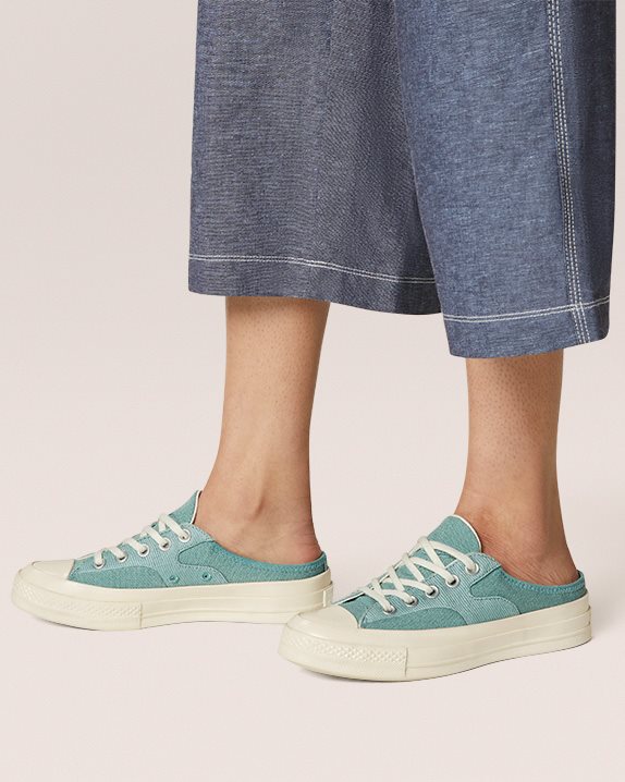 Unisex Converse Chuck 70 Mule Crafted Canvas Slip Jade Unity