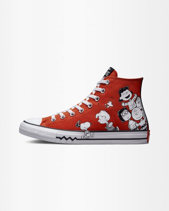 Unisex Converse X Peanuts Unisex Chuck Taylor All Star High Top Signal Red