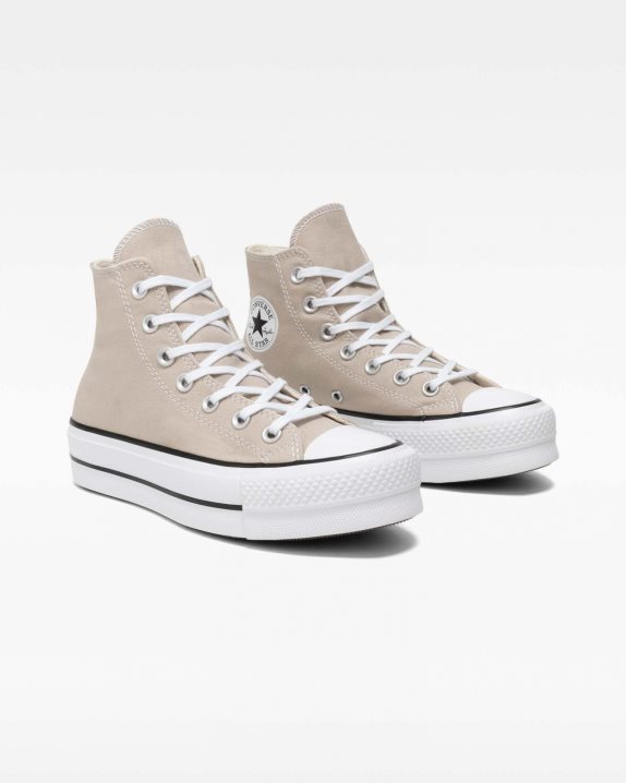 Womens Converse Chuck Taylor All Star Seasonal Colour Lift High Top Papyrus - Click Image to Close