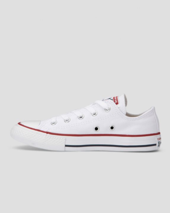 Chuck Taylor All Star Junior Low Top White - Click Image to Close