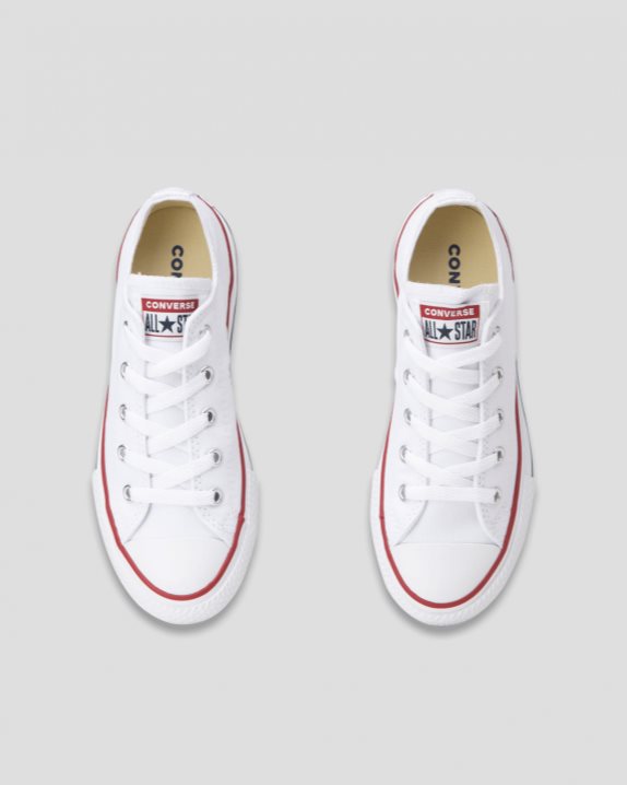 Chuck Taylor All Star Junior Low Top White - Click Image to Close