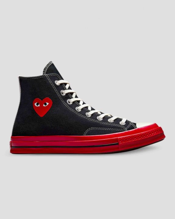 Unisex Converse X Comme des Gar?ons PLAY Chuck 70 High Top Black