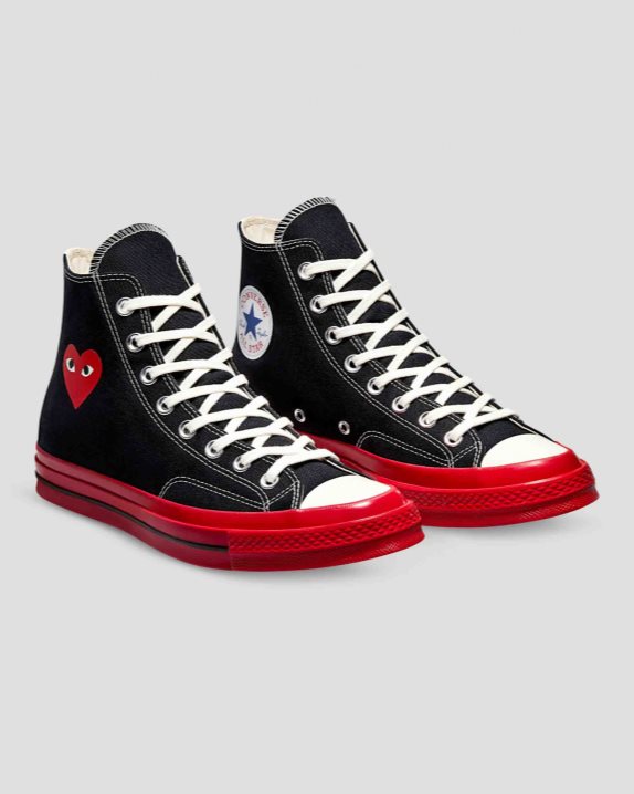 Unisex Converse X Comme des Gar?ons PLAY Chuck 70 High Top Black