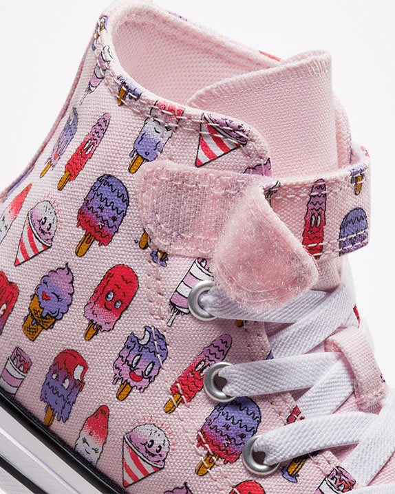 Chuck Taylor All Star 1V Sweet Scoops Junior High Top Pink Foam - Click Image to Close