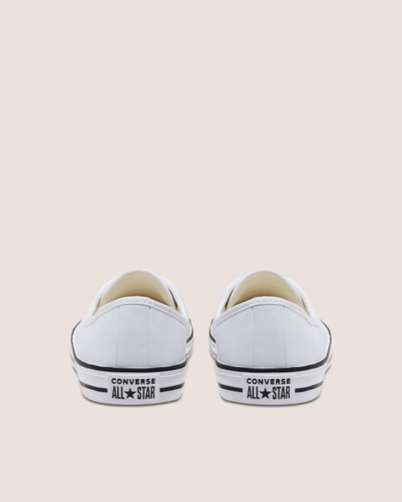 Womens Converse Chuck Taylor All Star Ballet Lace Faux Leather Slip White