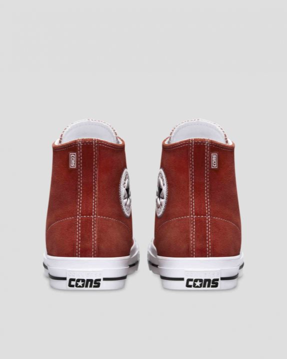 Unisex CONS Chuck Taylor All Star Pro Suede High Top Dark Terracotta