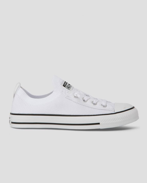 Womens Converse Chuck Taylor All Star Shoreline Knit Slip Low Top White