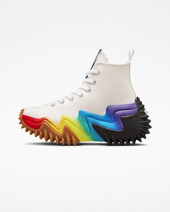 Unisex Converse Run Star Motion Pride High Top Egret