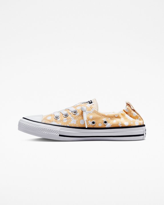 Womens Converse Chuck Taylor All Star Floral Shoreline Slip Cyber Mango - Click Image to Close