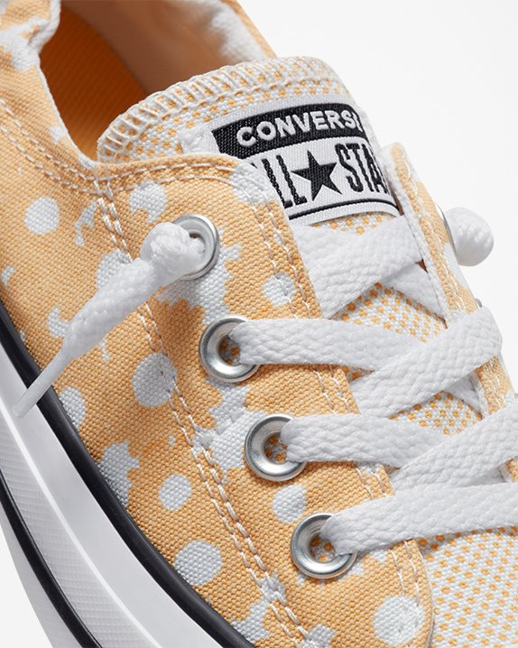 Womens Converse Chuck Taylor All Star Floral Shoreline Slip Cyber Mango - Click Image to Close