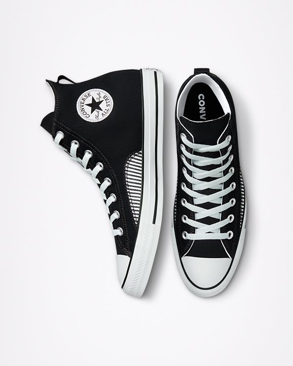 Unisex Converse Chuck Taylor All Star Hickory Stripe High Top Black