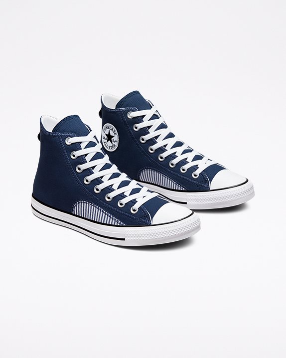 Unisex Converse Chuck Taylor All Star Hickory Stripe High Top Midnight Navy