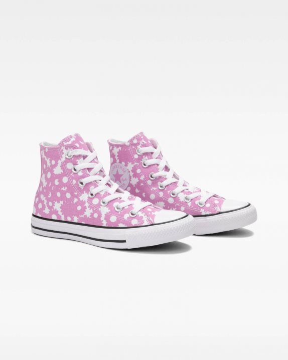 Womens Converse Chuck Taylor All Star Summer Florals High Top Beyond Pink - Click Image to Close