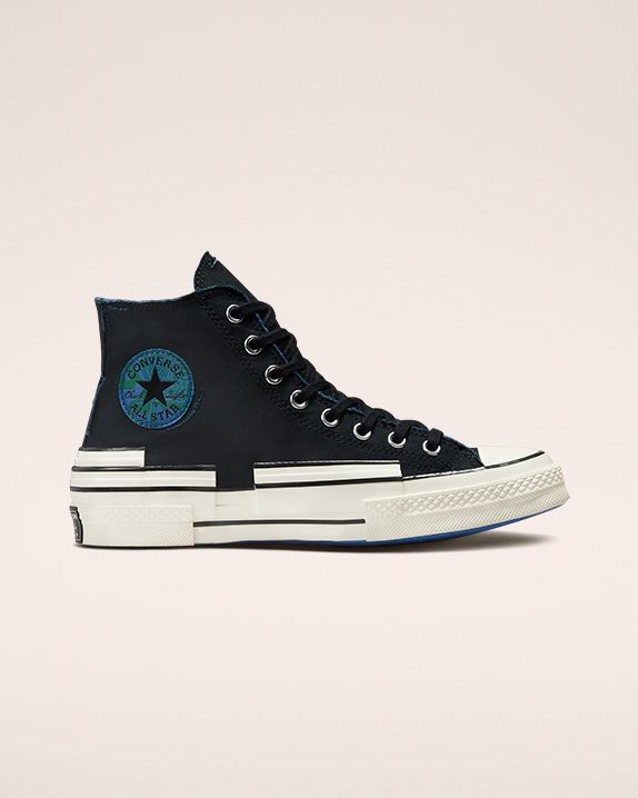 Unisex Converse Chuck 70 Trippy Heel High Top Black - Click Image to Close