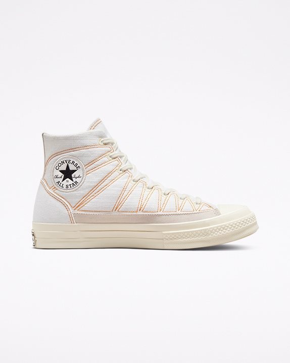 Unisex Converse Chuck 70 Hiking Stitched High Top White - Click Image to Close
