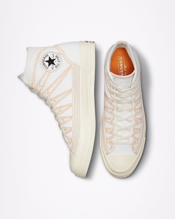 Unisex Converse Chuck 70 Hiking Stitched High Top White