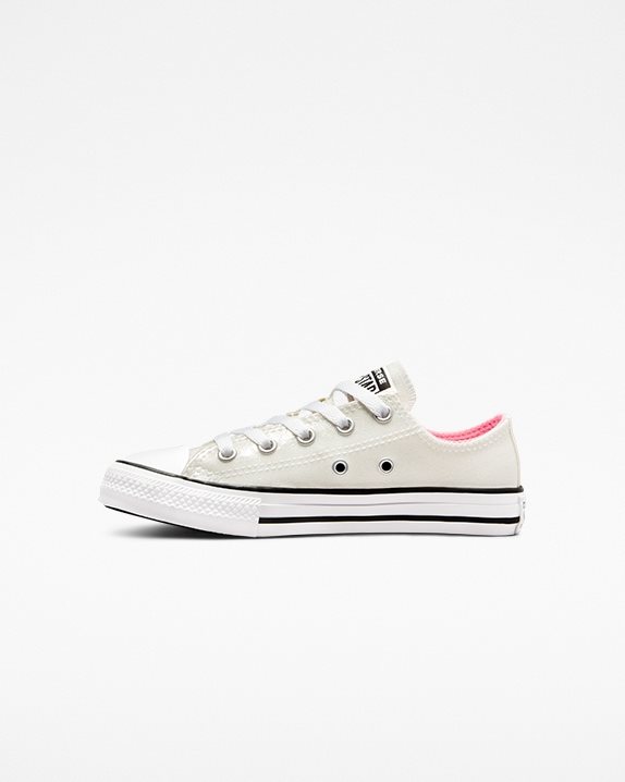 Chuck Taylor All Star Millennium Glam Junior Low Top Silver - Click Image to Close