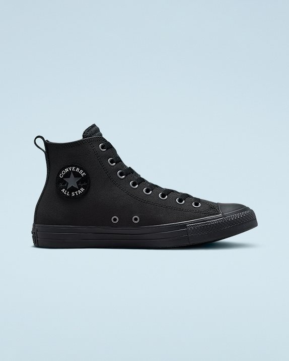 Unisex Converse Chuck Taylor All Star Tec-Tuff Water Resistant High Top Black - Click Image to Close