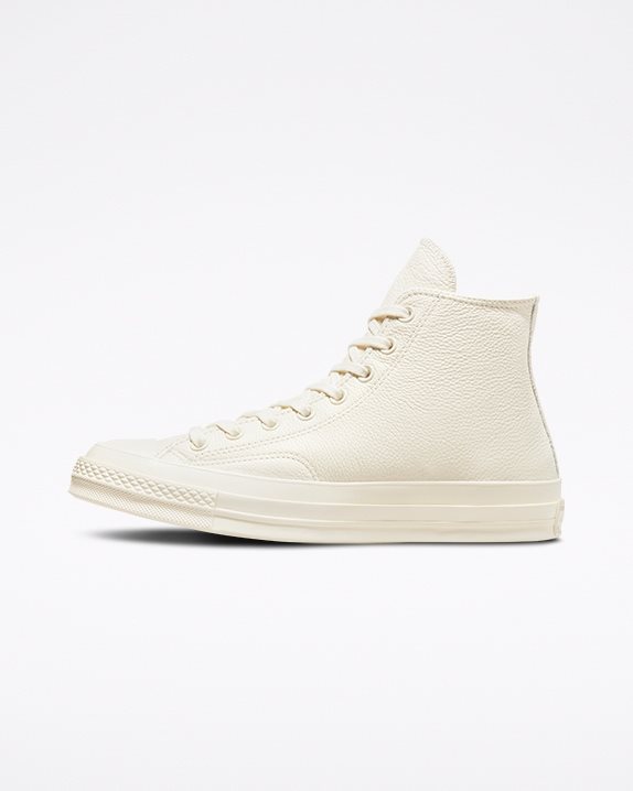 Unisex Converse Chuck 70 Tonal Leather High Top Egret