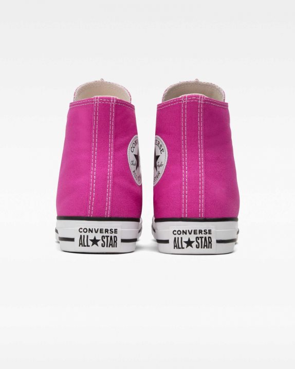 Unisex Converse Chuck Taylor All Star Seasonal Colour High Top Active Fuchsia - Click Image to Close