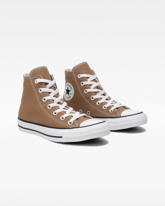 Unisex Converse Chuck Taylor All Star Seasonal Colour High Top Sand Dune - Click Image to Close