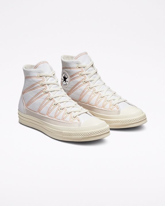 Unisex Converse Chuck 70 Hiking Stitched High Top White - Click Image to Close