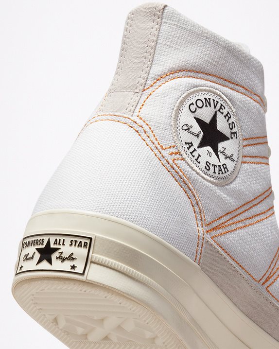 Unisex Converse Chuck 70 Hiking Stitched High Top White - Click Image to Close