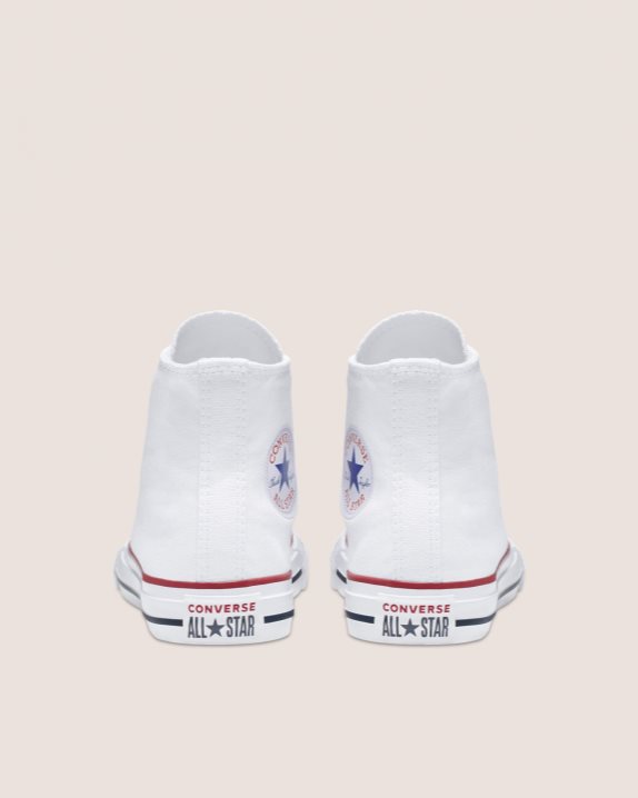 Chuck Taylor All Star Junior High Top White - Click Image to Close