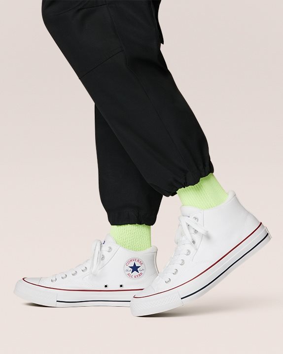 Unisex Converse Chuck Taylor All Star Malden Street Mid White - Click Image to Close