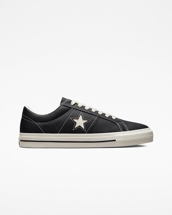 Unisex Converse One Star Pro Leather Low Top Black