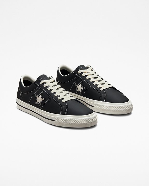 Unisex Converse One Star Pro Leather Low Top Black