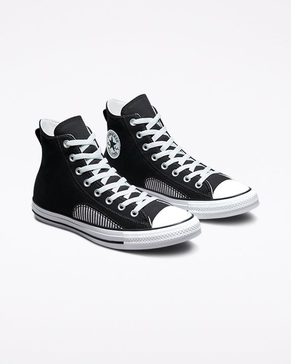 Unisex Converse Chuck Taylor All Star Hickory Stripe High Top Black