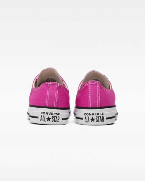 Unisex Converse Chuck Taylor All Star Seasonal Colour Low Top Active Fuchsia - Click Image to Close