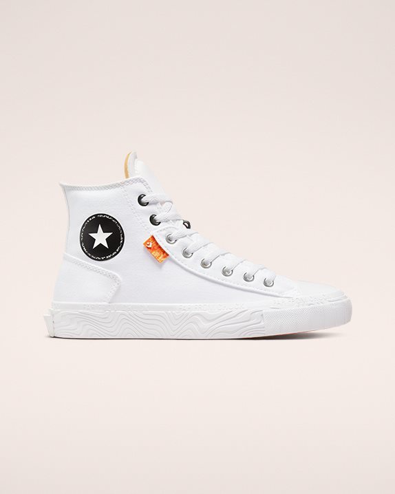 Unisex Converse Chuck Taylor Alt Star Canvas High Top White - Click Image to Close