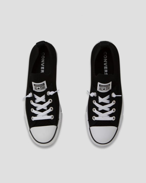 Womens Converse Chuck Taylor All Star Shoreline Knit Slip Low Top Black - Click Image to Close