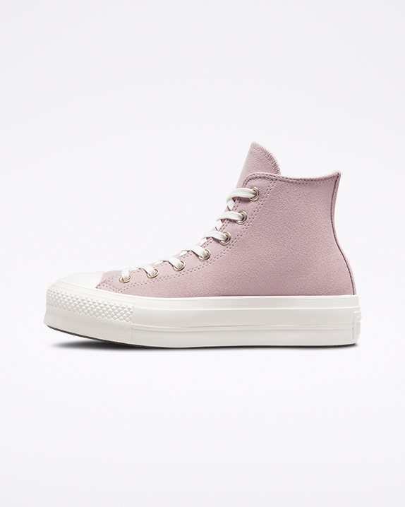 Womens Converse Chuck Taylor All Star Lift Earthy Tones High Top Stone Mauve - Click Image to Close