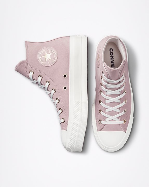 Womens Converse Chuck Taylor All Star Lift Earthy Tones High Top Stone Mauve