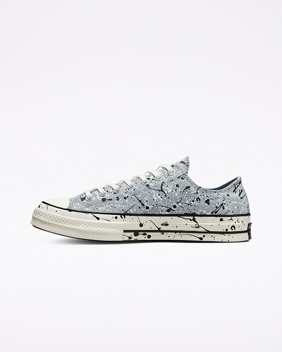 Unisex Converse Chuck 70 Paint Splatter Low Top Ash Stone