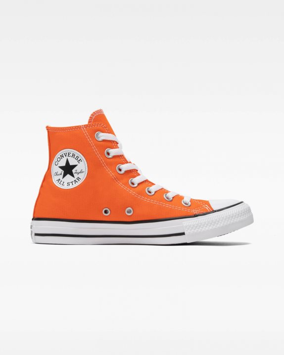 Unisex Converse Chuck Taylor All Star Seasonal Colour High Top Orange - Click Image to Close